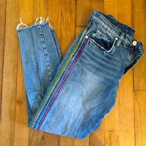 Rainbow Embroidered Jeans